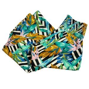 Show Me Your MuMu Women's Large Roberts Party Pants in Birds of Paradise
